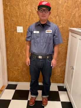 「AMERICAN NEEDLE（アメリカンニードル）のアイテム」を使った、ラッキーさん（メンズ・165cm）の秋コーディネート