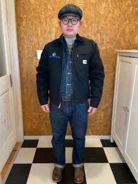 「RED WING（レッドウィング）のアイテム」を使った、ラッキーさん（メンズ・165cm）の冬コーディネート