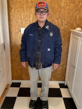 「アイテム（チノパンツ）」を使った、ラッキーさん（メンズ・165cm）の秋コーディネート