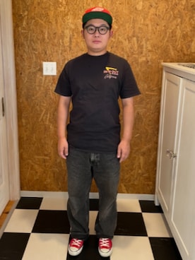 「AMERICAN NEEDLE（アメリカンニードル）のアイテム」を使った、ラッキーさん（メンズ・165cm）の夏コーディネート