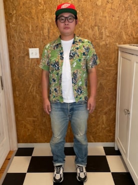 「Dry Bones（ドライボーンズ）のアイテム」を使った、ラッキーさん（メンズ・165cm）の夏コーディネート