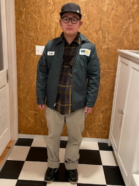 「BIG MAC（ビッグマック）のアイテム」を使った、ラッキーさん（メンズ・165cm）の秋コーディネート