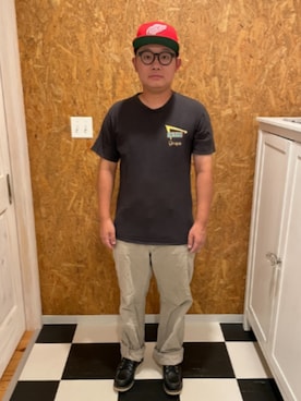 「AMERICAN NEEDLE（アメリカンニードル）のアイテム」を使った、ラッキーさん（メンズ・165cm）の秋コーディネート