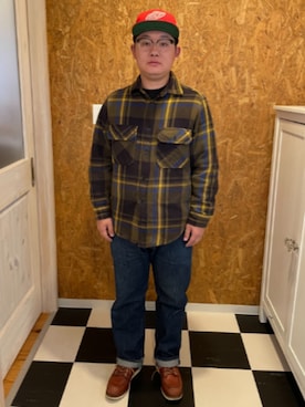 「RED WING（レッドウィング）のアイテム（シューズ）」を使った、ラッキーさん（メンズ・165cm）の春コーディネート