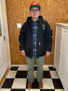 「PENDLETON（ペンドルトン）のアイテム」を使った、ラッキーさん（メンズ・165cm）の冬コーディネート
