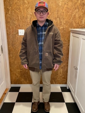 「PENDLETON（ペンドルトン）のアイテム（トップス）」を使った、ラッキーさん（メンズ・165cm）の春コーディネート