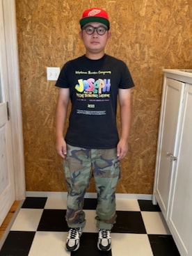 「AMERICAN NEEDLE（アメリカンニードル）のアイテム」を使った、ラッキーさん（メンズ・165cm）の秋コーディネート