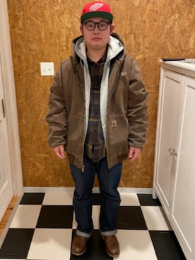 「BIG MAC（ビッグマック）のアイテム」を使った、ラッキーさん（メンズ・165cm）の冬コーディネート