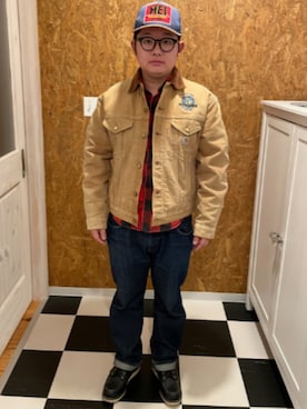 「OSHKOSH（オシュコシュ）のアイテム」を使った、ラッキーさん（メンズ・165cm）の冬コーディネート