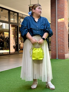 「アイテム（シューズ）」を使った、卑弥呼　レイクタウン店さん（レディース・163cm）の春コーディネート