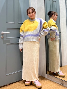 「アイテム（スカート）」を使った、cotomiさん（レディース・153cm・10代）の冬コーディネート