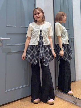 「アイテム（Tシャツ/カットソー）」を使った、cotomiさん（レディース・153cm・10代）の夏コーディネート