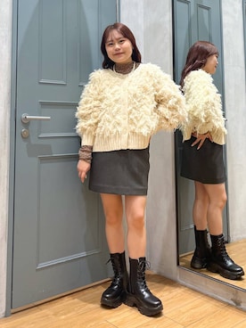 ウールライクミニスカート 205635を使った人気ファッション