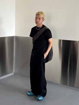 「黒Tシャツ」｜きよさん（メンズ・157cm）の秋コーディネート