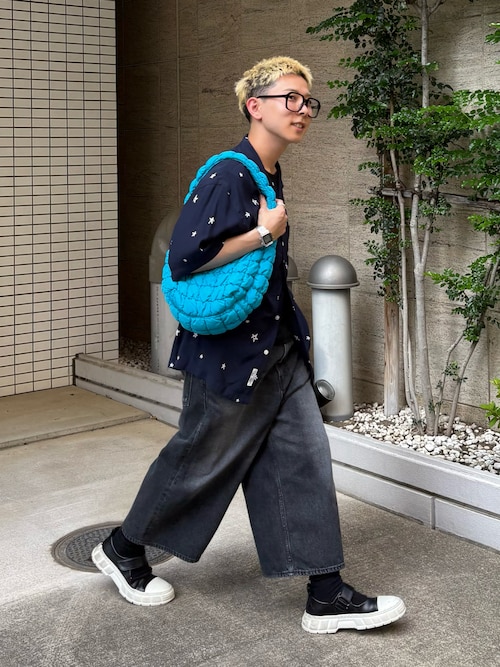 order（オーダー）の「order loose denim half pants used（デニム