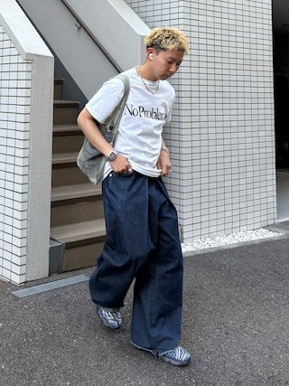ジョンローレンスサリバン　ワイドスラックス　パンツ JOHN LAWRENCE SULLIVAN/ジョンローレンスサリバン】別注 SATIN