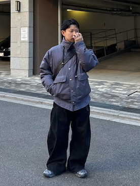 「アイテム（チノパンツ）」を使った、きよさん（メンズ・157cm）の秋コーディネート