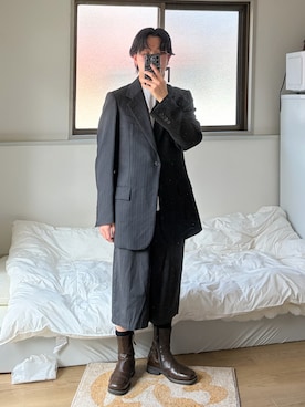 「HANES（ヘインズ）のアイテム」を使った、きよさん（メンズ・157cm）の春コーディネート