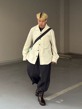 「アイテム（ブーツ）」を使った、きよさん（メンズ・157cm）の秋コーディネート