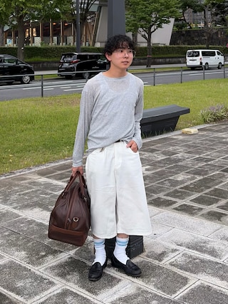 「Post Production(ポストプロダクション)の【Post Production】Re-lux(ローファー)」を使った、きよさん(メンズ・157cm)の秋コーディネート