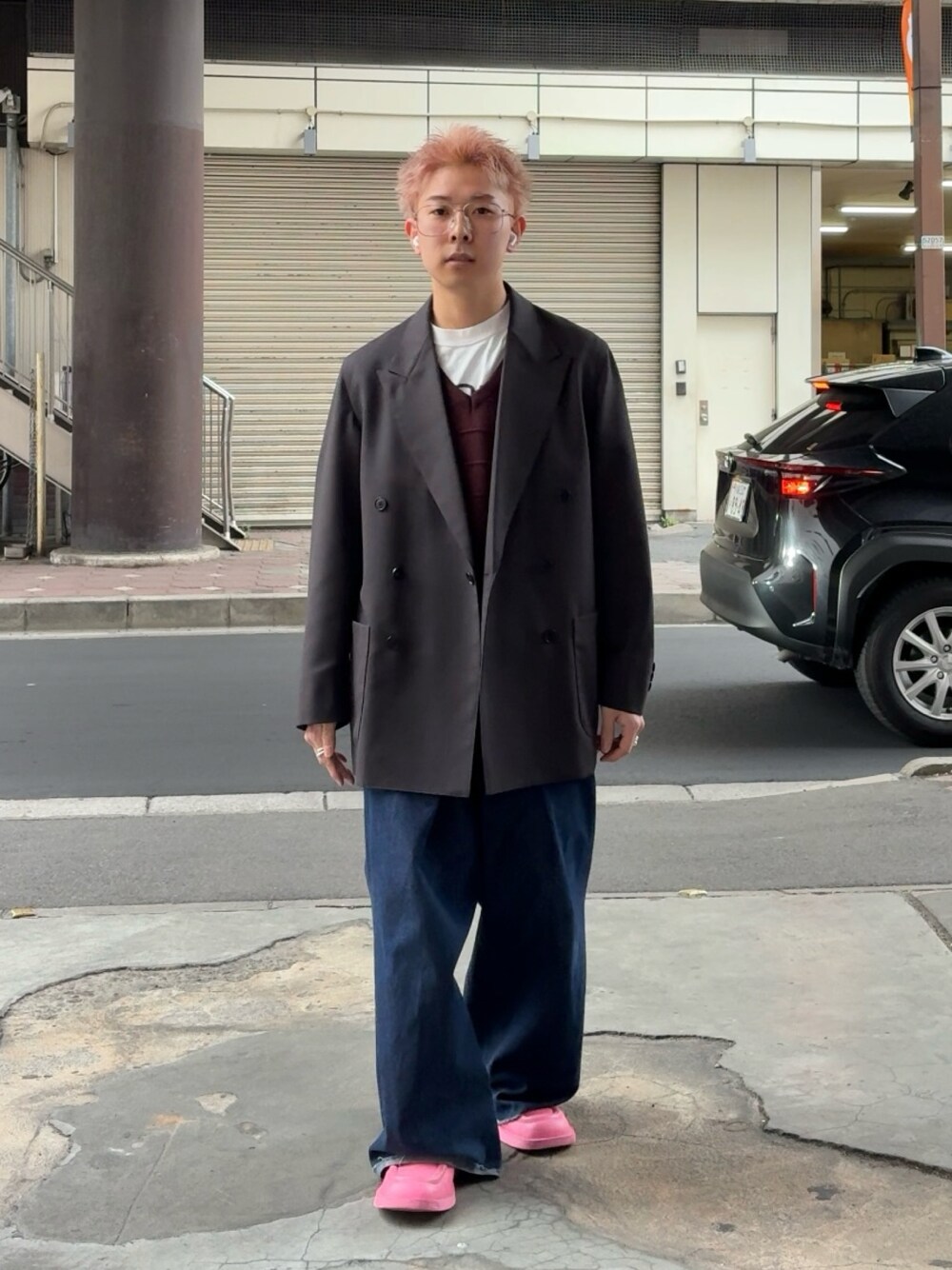 Steven Alan＞ マットクロス ダブルブレステッド 6ボタン ジャケットを