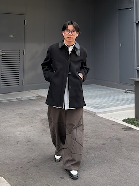 「アイテム（その他アウター）」を使った、きよさん（メンズ・157cm）の春コーディネート