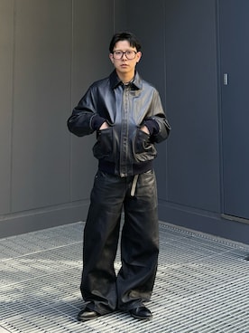 「アイテム（メガネ）」を使った、きよさん（メンズ・157cm・20代）の秋コーディネート