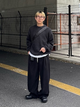 「アイテム（メガネ）」を使った、きよさん（メンズ・157cm・20代）の秋コーディネート