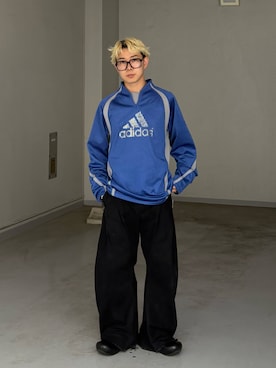 「アイテム（メガネ）」を使った、きよさん（メンズ・157cm）の秋コーディネート