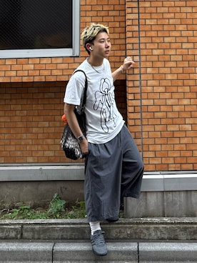 「アイテム（トートバッグ）」を使った、きよさん（メンズ・157cm・20代）の夏コーディネート