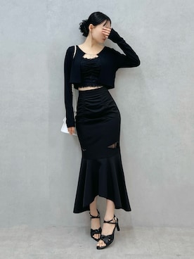 「EATME（イートミー）のアイテム」を使った、LAMさん（レディース・162cm）の春コーディネート