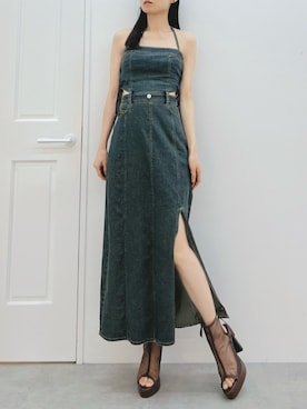 「EATME（イートミー）のアイテム（サンダル）」を使った、LAMさん（レディース・162cm）の秋コーディネート