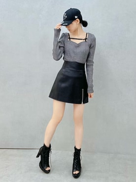 LAMさん（レディース・162cm）の冬コーディネート