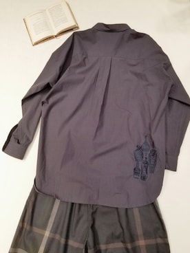 「刺繍シャツ」｜maricoonさん（レディース・165cm）の秋コーディネート