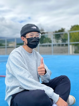 「CLOT（クロット）のアイテム」を使った、吳皇翔さん（メンズ・170cm）の冬コーディネート