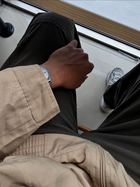 「SEIKO（セイコー）のアイテム」を使った、吳皇翔さん（メンズ・170cm）の秋コーディネート