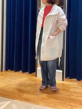 「30代ファッション」｜「アイテム（その他アウター）」を使った、nolhamadaさん（レディース・153cm）の春コーディネート