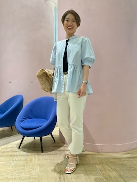 「NOLLEY’S Sophi（ノーリーズソフィ）のアイテム」を使った、nol iwaiさん（骨格ストレート・レディース・159cm）の夏コーディネート