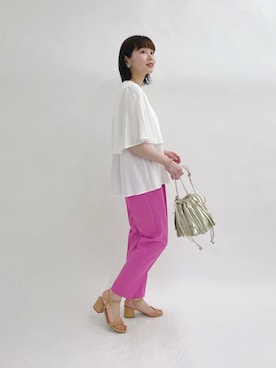 「marco masi（マルコマージ）のアイテム」を使った、nol kubotaさん（レディース・155cm）の春コーディネート