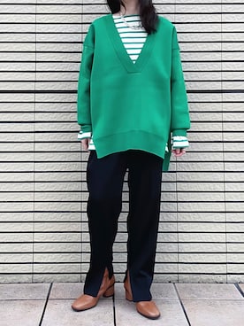 「MARIAN（マリアン）のアイテム」を使った、nol kubotaさん（レディース・154cm）の秋コーディネート