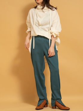 「MARIAN（マリアン）のアイテム」を使った、nol kubotaさん（レディース・154cm）の秋コーディネート