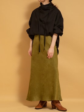 「MARIAN（マリアン）のアイテム」を使った、nol kubotaさん（レディース・154cm）の秋コーディネート