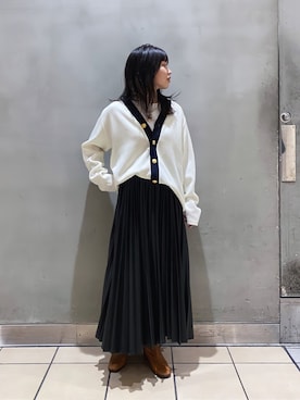 「MARIAN（マリアン）のアイテム」を使った、nol kubotaさん（レディース・154cm）の秋コーディネート