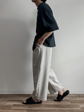 「Steven Alan（スティーブンアラン）のアイテム（サンダル）」を使った、Kurosakiさん（メンズ・171cm）の夏コーディネート