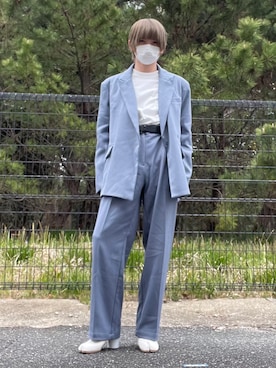 「WE11DONE（ウェルダン）のアイテム（ジャケット/アウター）」を使った、KENさん（メンズ・164cm）の春コーディネート