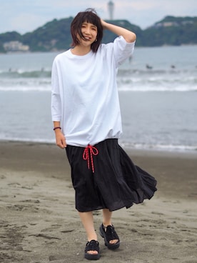 「Leyline」｜soe213さん（レディース・154cm）の夏コーディネート