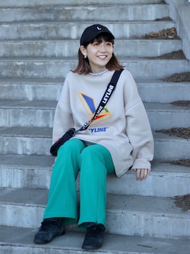 「タートルネック」｜「アイテム（福袋/福箱）」を使った、soe213さん（レディース・154cm）の冬コーディネート