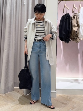 「Rie Miller（リエミラー）のアイテム」を使った、nol takemoriさん（レディース・154cm）の春コーディネート