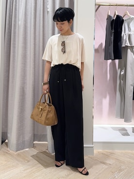 「154cm」｜nol takemoriさん（レディース・154cm）の夏コーディネート