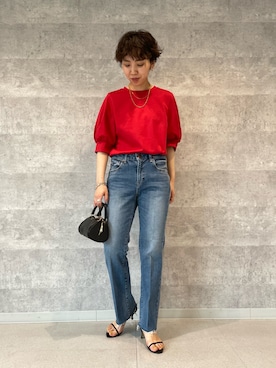 「 Tシャツ」｜nol takemoriさん（レディース・154cm）の春コーディネート